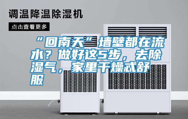 “回南天”墻壁都在流水？做好這5步，去除濕氣，家里干燥忒舒服