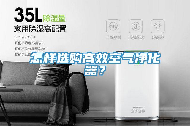 怎樣選購高效空氣凈化器？