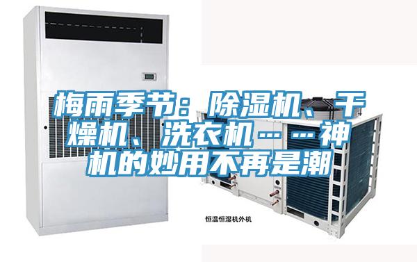 梅雨季節：除濕機、干燥機、洗衣機……神機的妙用不再是潮