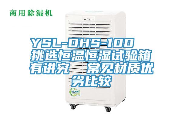 YSL-DHS-100  挑選恒溫恒濕試驗箱有講究  常見材質優(yōu)劣比較