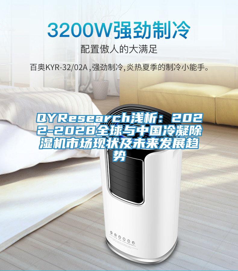 QYResearch淺析：2022-2028全球與中國冷凝除濕機市場現(xiàn)狀及未來發(fā)展趨勢