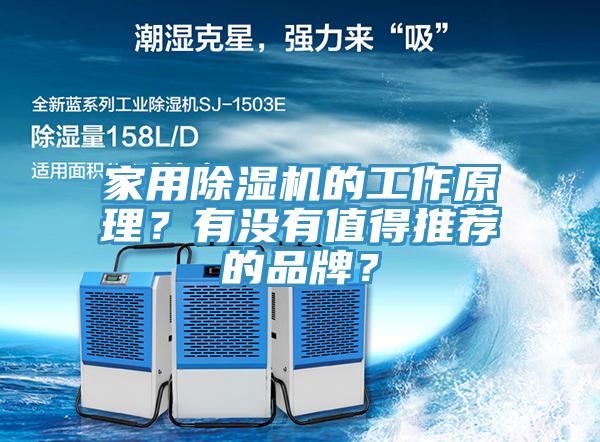 家用除濕機的工作原理?有沒有值得推薦的品牌?