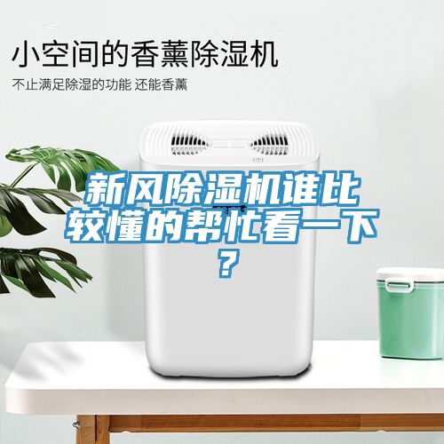 新風除濕機誰比較懂的幫忙看一下？