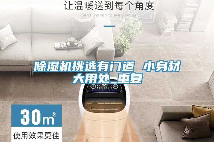 除濕機挑選有門道 小身材大用處_重復(fù)