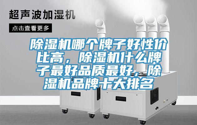 除濕機哪個牌子好性價比高，除濕機什么牌子最好品質最好，除濕機品牌十大排名